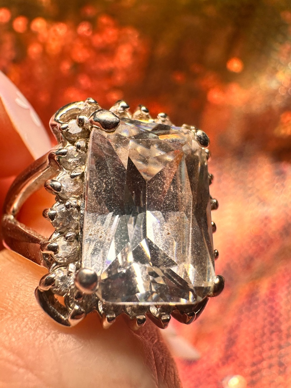Express • Rhinestone Bling Silver Tone Ring Set - Picture 12 of 15
